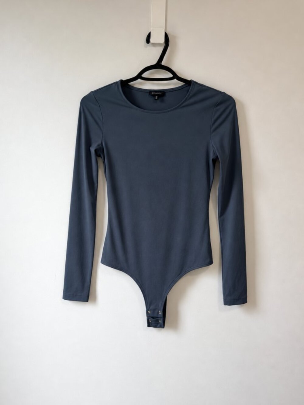 Dynamite Slate Blue Long-Sleeve Bodysuit – Size Small